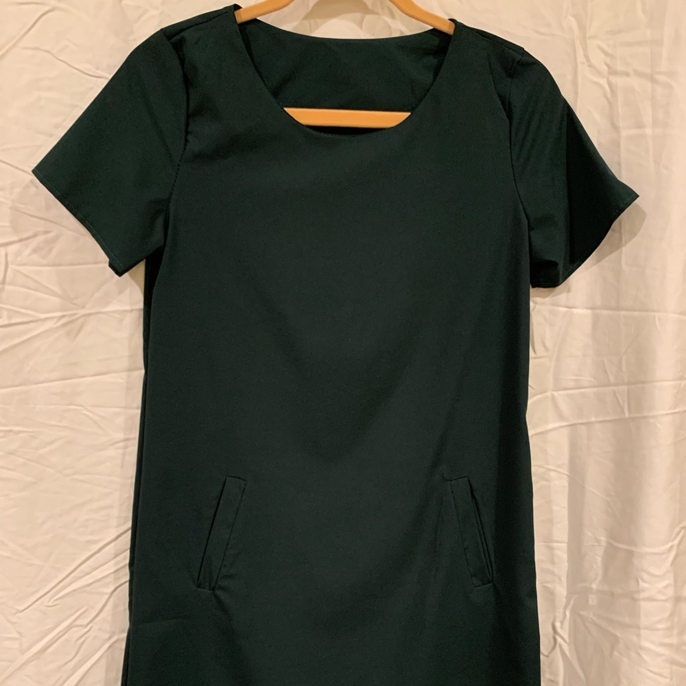 NWOT Forest Green Slip On Dress - S-M